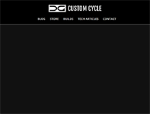 Tablet Screenshot of dgcustomcycle.com